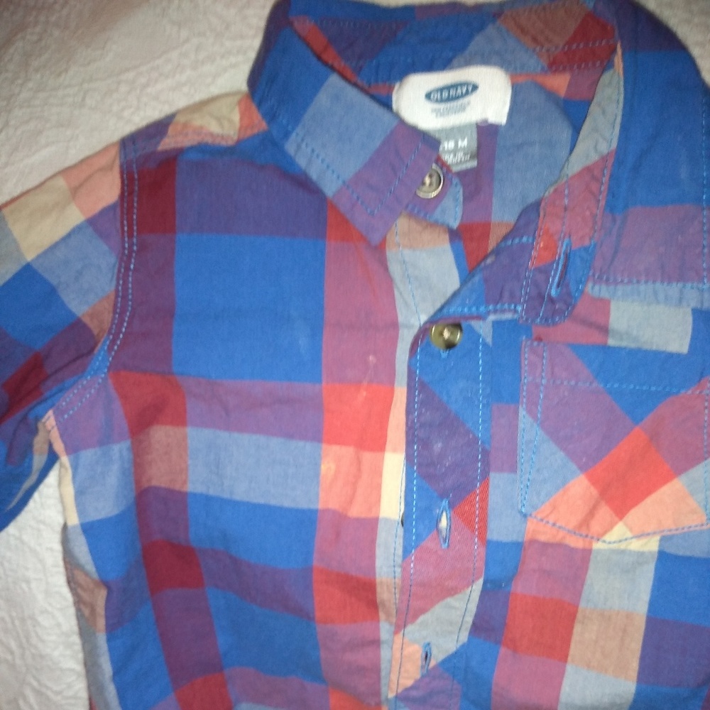 Old Navy little boy dress shirt 12 months